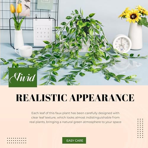 Der Rose Small Fake Hanging Plant Artificial Pea Pod for Wall Decor Indoor