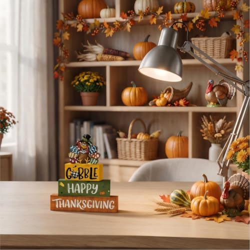 Smile Thanksgiving Wooden Block Decor