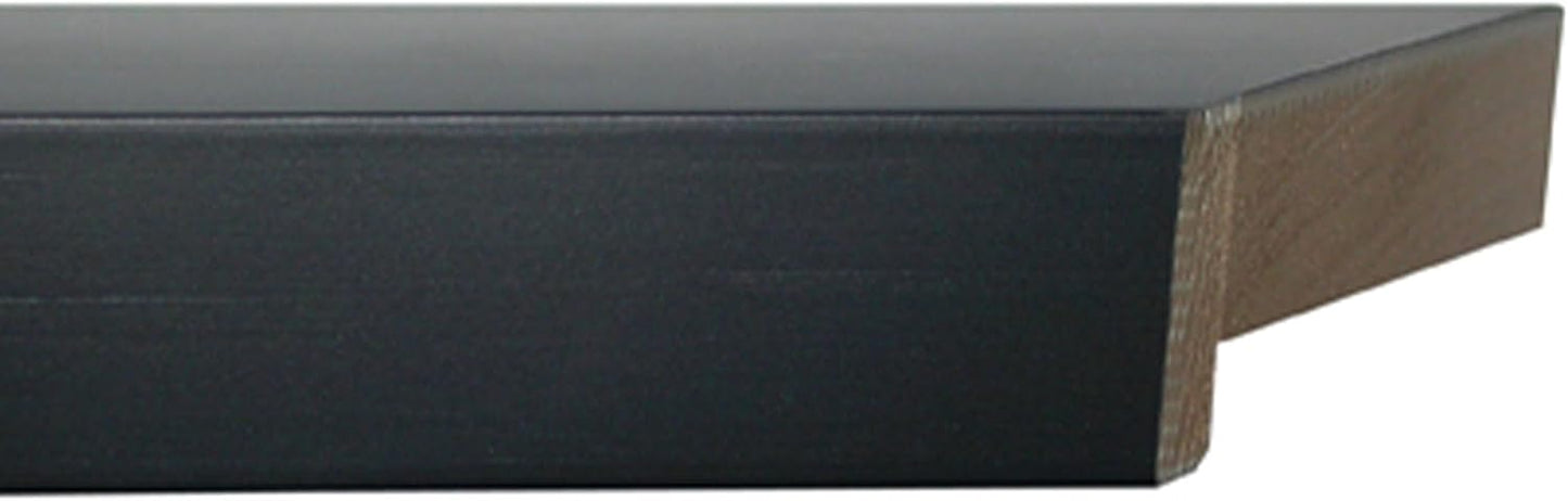 10x10 Shadow Box Black Extra Deep 2" Solid Wood Shadow Box with White Acid-Free Backing, UV Acrylic Plexiglass &