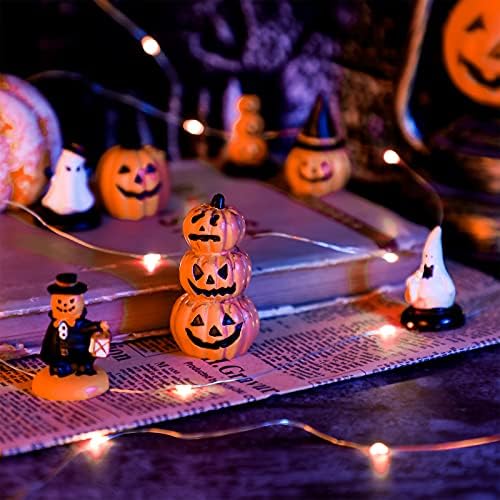 Jetec 12 Pcs Halloween Miniature Figurines for Tiered Tray Decor