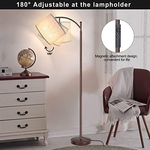 Floor Lamp for Living Room, 4 Color Temperature LED Floor Lamp with Remote Control & Foot Switch, LED Bulb Included