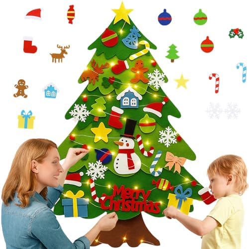3FT Small Christmas Tree with Lights，Battery Operated