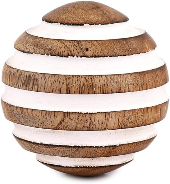 Decorative Balls Mango Wood for Centerpiece or Individual Use for Use in Living