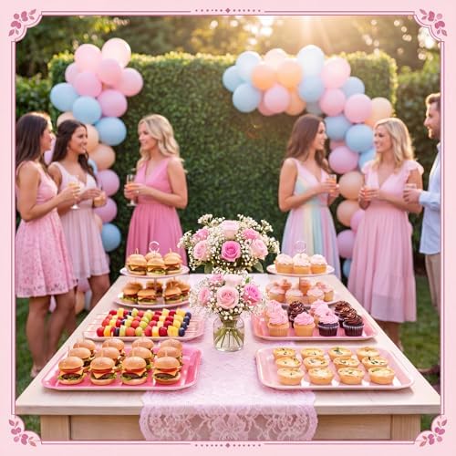 4 Pieces Wedding Serving Trays Melamine Platters