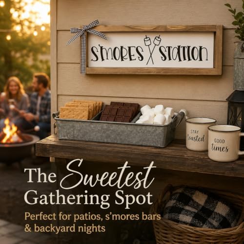 Smores Station Sign Camper Decor for Inside Shelf Table Wall