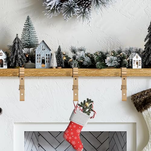 Stocking Hangers for Mantle,2 in 1 Adjustable Christmas Stocking Holder