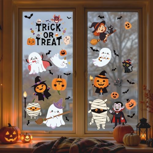 Window Clings for Halloween, Thanksgiving, Christmas, Halloween Decor
