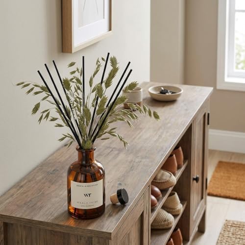 WEALD TRIBE Bamboo Scent Flower Reed Diffuser Set for Bathroom Air Fresheners, Oil Diffuser Sticks | 4.0 fl oz Home