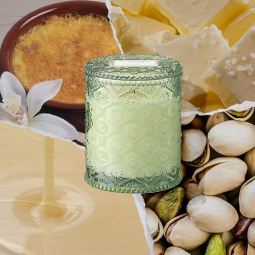 LA JOLIE MUSE Pistachio Macaron Scented Candles for Home, Soy Wax, 40 Hrs