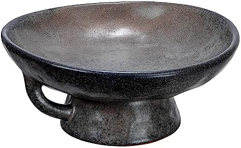 Handle and Base / Black / 8.0" Round x 3.75" Tall
