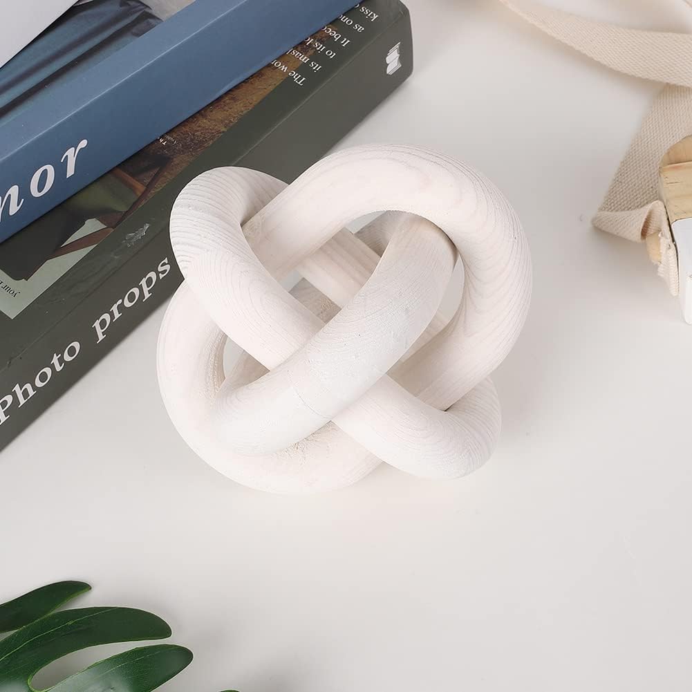 Wood Knot Decor / White