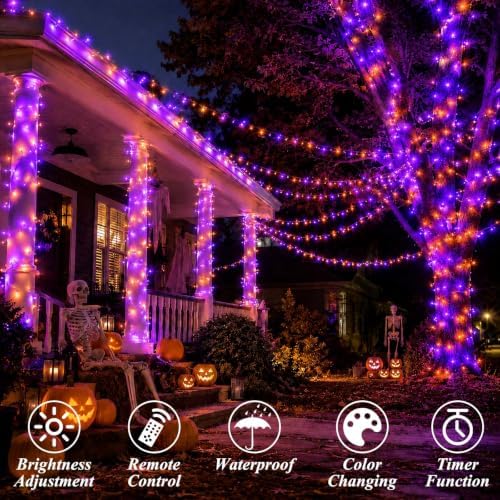 LitHome Color Changing Christmas String Lights with Remote, 99Ft 300 LED