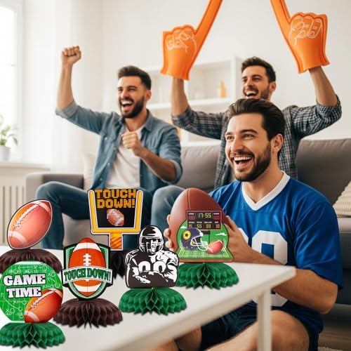 Football Party Decorations,Football Table Centerpieces Honeycomb