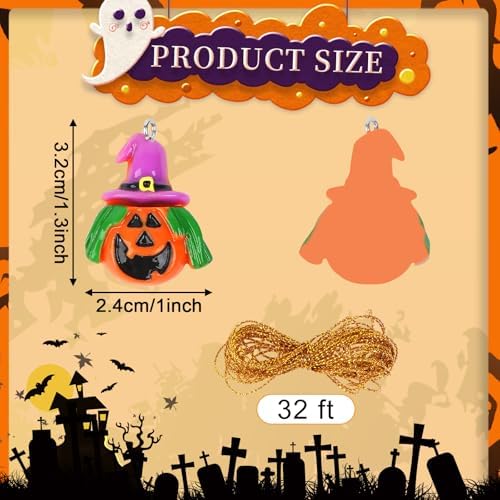 48Pcs Mini Halloween Hanging Ornaments for Tree, Holiday Home Decor