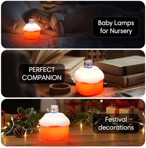 Silicone Night Light Official Licensed Genuine Festival Decor Gifts (Bear)