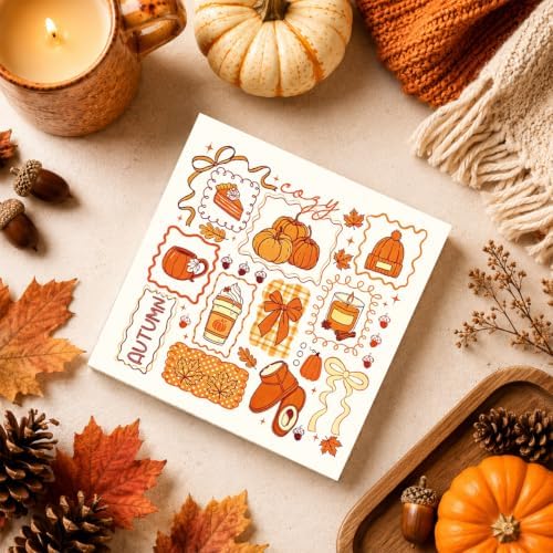 Cozy Fall Decor Sign | Autumn Pumpkin Spice Wall Art & Seasonal Home Decor