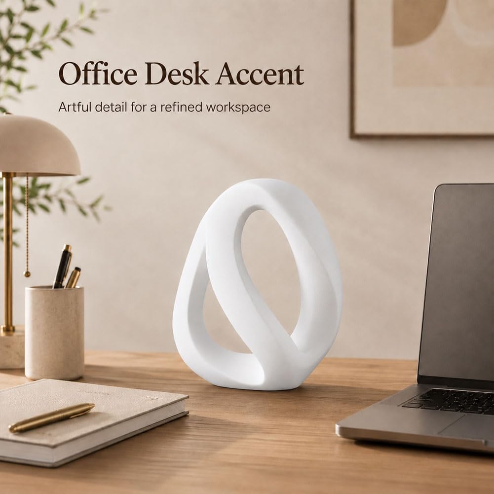 Bookshelf Accent Statue / White