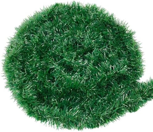 50ft Christmas Garland,Greenery Artificial Pine Twisted Hanging Garland Holiday Decor for Stairs Mantle Fireplace Home Party Holiday Christmas Decoration Indoor Outdoor Decor