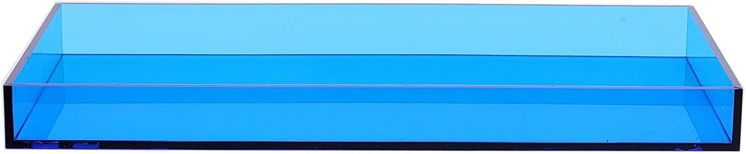 Acrylic Tray Bathroom Tray for Countertop / Blue