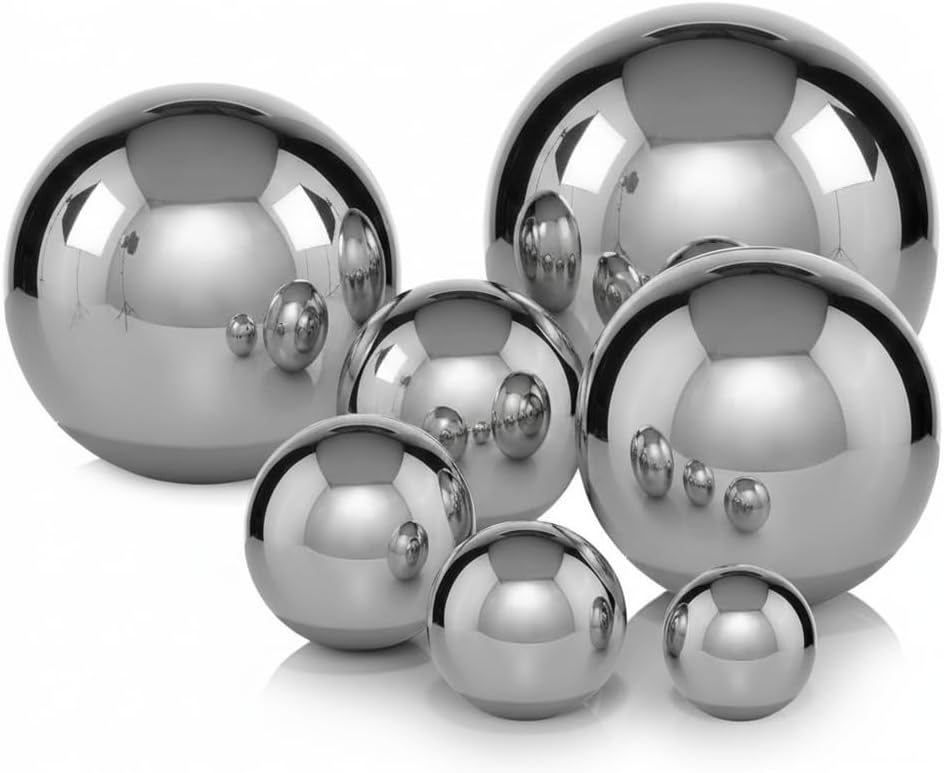 Modern Sculptural Orb Accent / 3-inch Diameter / Silver