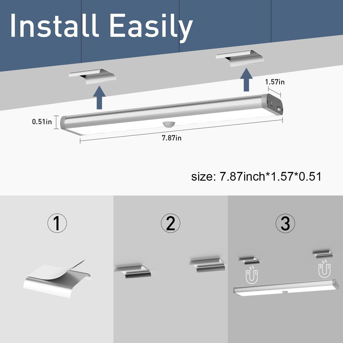 Under Cabinet Lighting ,15 Colors Motion Sensor Light Indoor Night Lights with Remote,58LED RGB Under Cabinet Lights