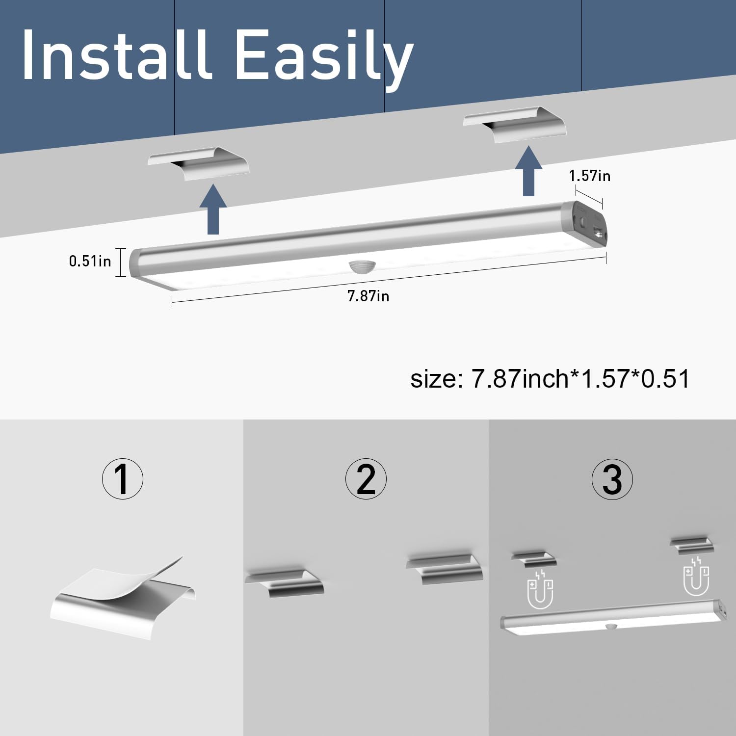 Under Cabinet Lighting ,15 Colors Motion Sensor Light Indoor Night Lights with Remote,58LED RGB Under Cabinet Lights