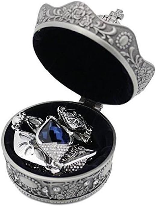Creative Vintage Metal Alloy Design Jewelry Box Ring Trinket Case Christmas Birthday / Crown / Small