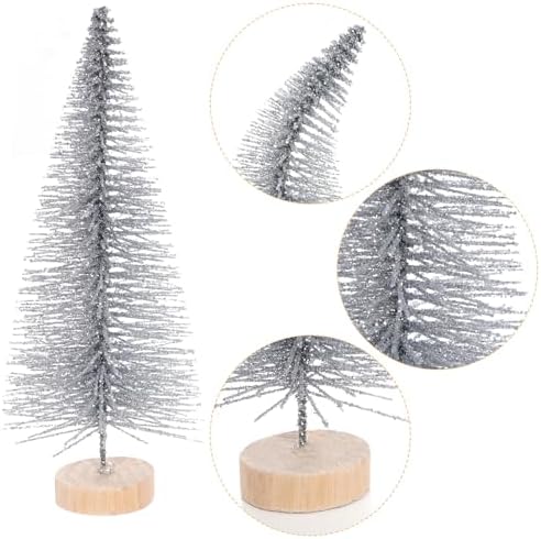 Yookat 40Pcs Artificial Mini Pine Trees Sisal Trees Bottle Brush Trees