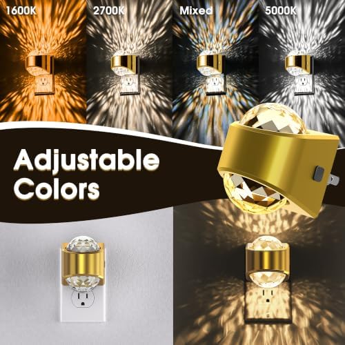 Briignite Night Light Plug into Wall, Color Changing Night Light for Kids