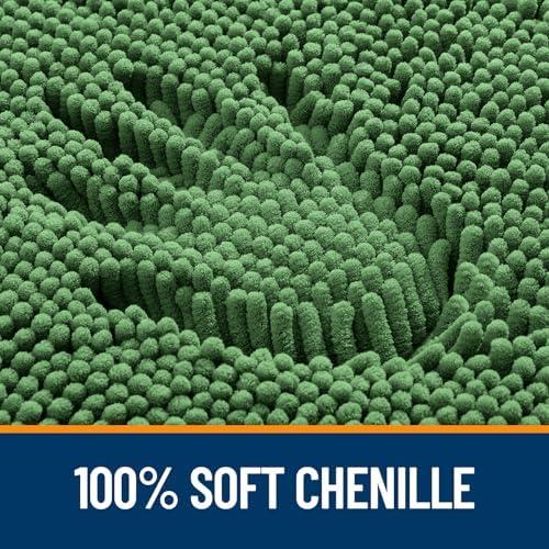 OLANLY Bathroom Rugs 30x20, Extra Soft Absorbent Chenille Bath Rugs