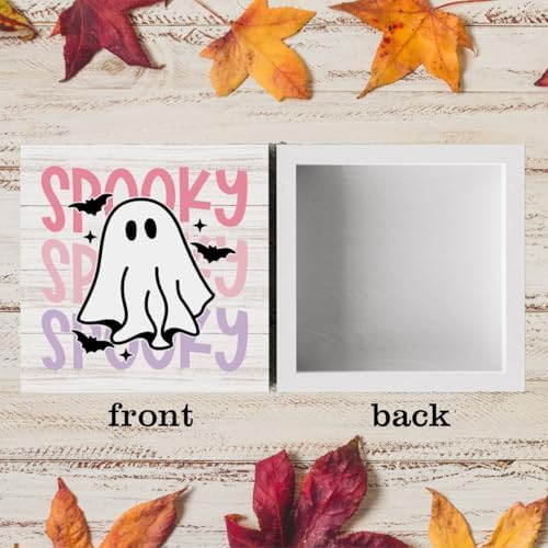 Cute Halloween Sign Decor Decorations for Home Halloween Ghost Decor