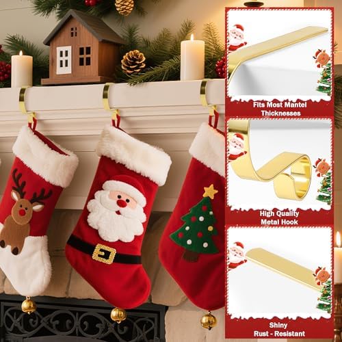 TAROSE Stocking Holders for Mantle,Christmas Home Fireplace Decoration