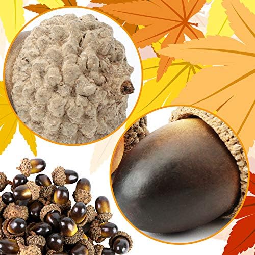 BigOtters 100 PCS Artificial Acorns for Fall Decor, Faux Acorn Bowl Fillers