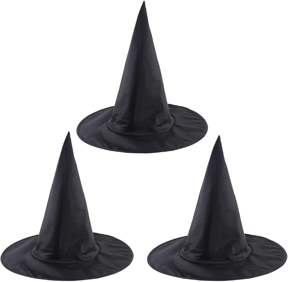 3Pcs Halloween Witch Hats for Women Costume Witch Hat Costume Accessory for Halloween Party Decorations