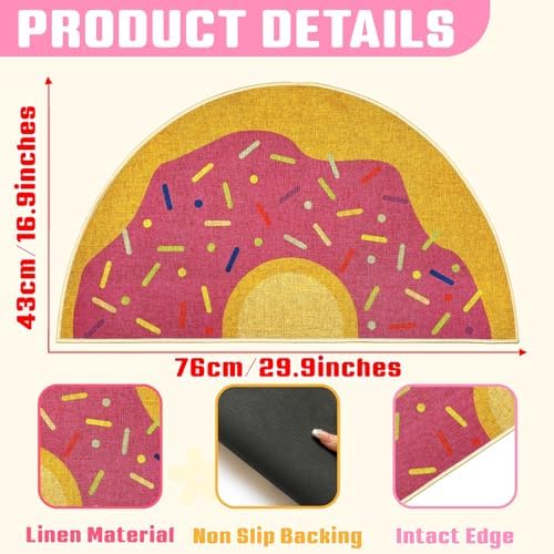 Donut Welcome Mat Entrance Cute Donut Rug Bakery Door Mat Entryway Doormat