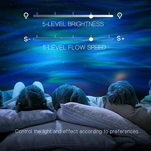 Northern Galaxy Light Aurora Projector with 33 Light Effects, Night Lights LED Star Projector for Bedroom Nebula Lamp