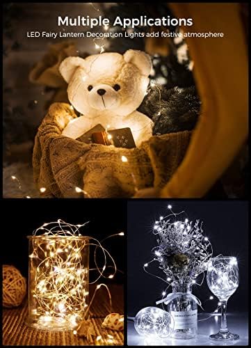 Brightown 12 Pack Battery Operated LED Fairy Lights for Xmas Decor