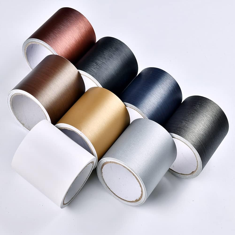 Metallic Wallpaper Border Peel and Stick Flexible Molding Trim Self Adhesive Decorative / Navy Blue