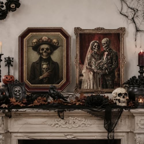 Scary Halloween Party Decoration Indoor Home Wall Decor Props,16Pack