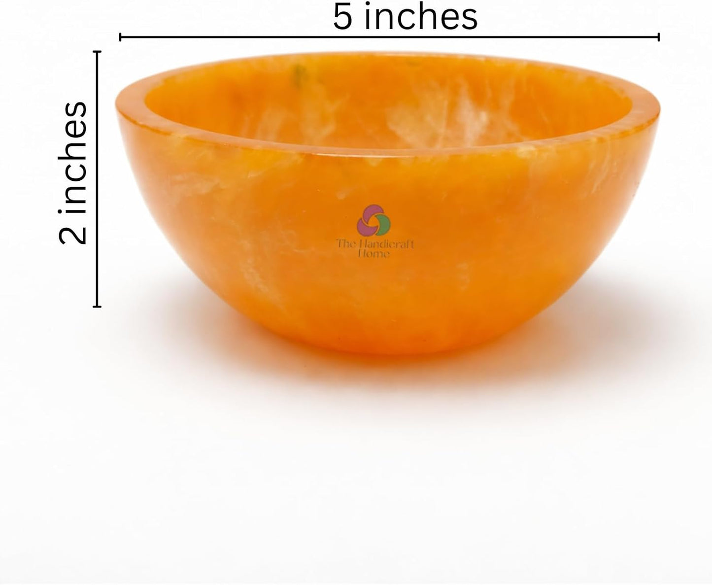 Elegant Handcrafted Resin Bowl / Orange