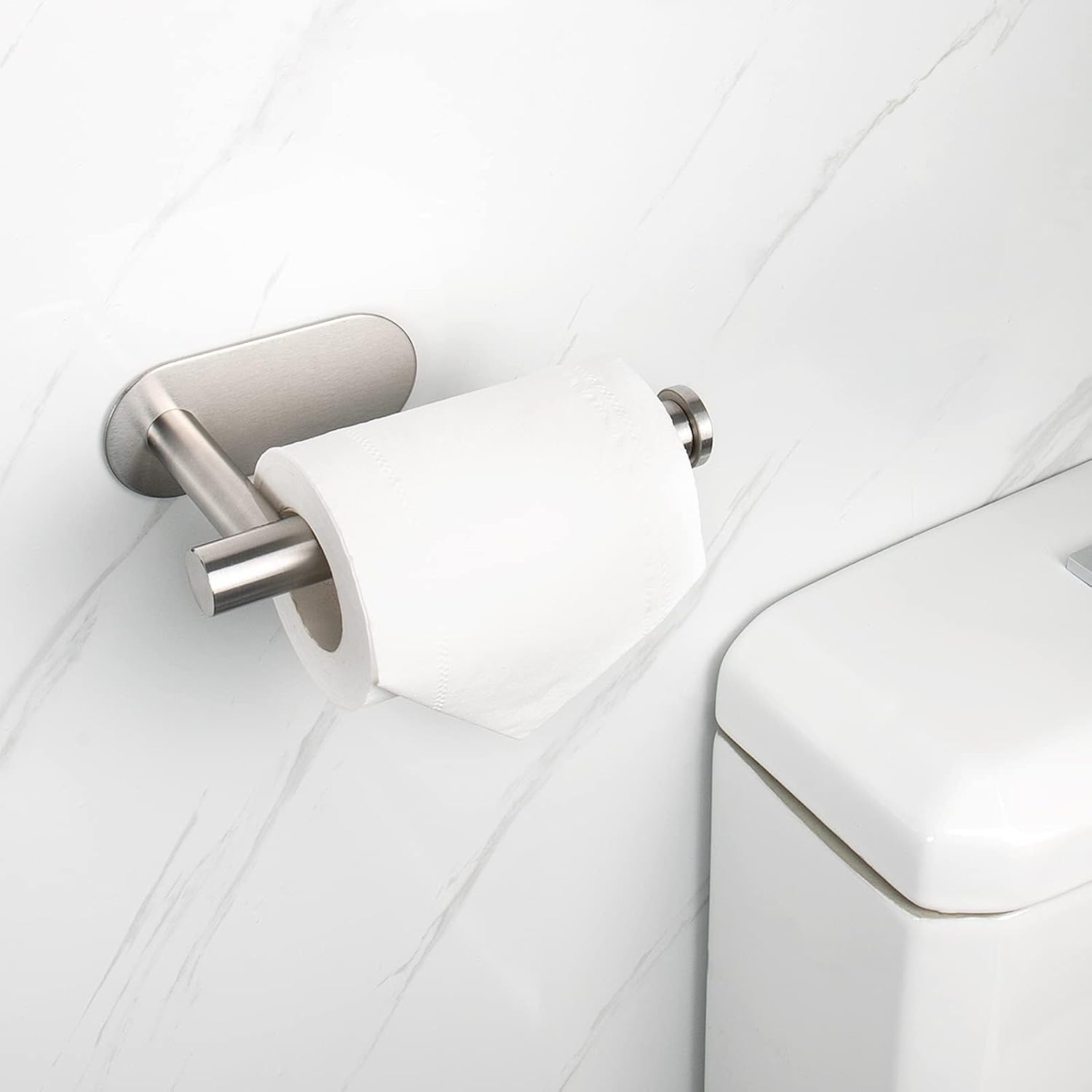NearMoon Toilet Paper Holder Self Adhesive, Premium Thicken SUS304 Stainless Steel Rustproof Adhesive Toilet Roll