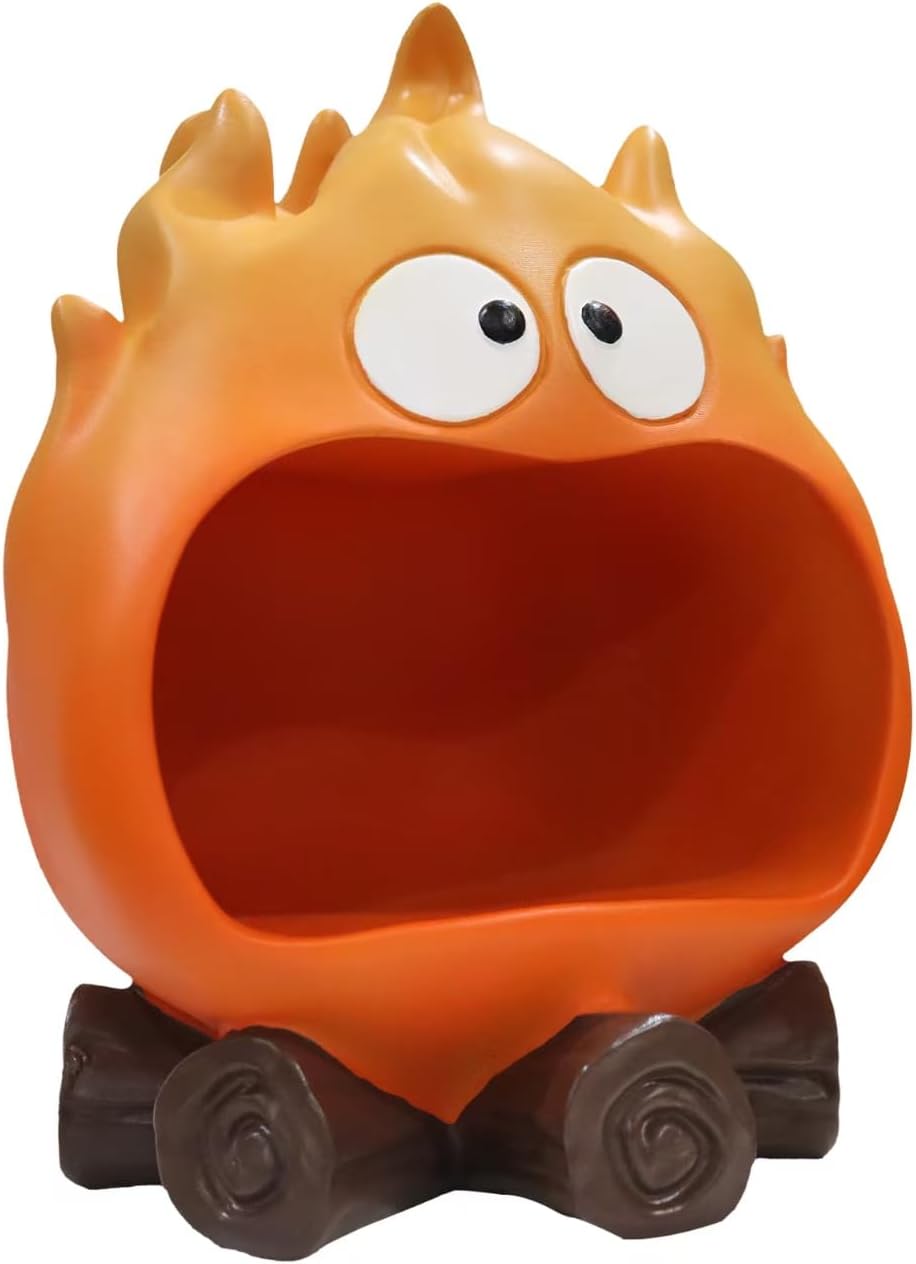 Funny Resin Flame Statue / Orange