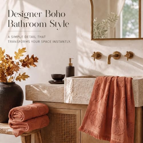 KIBAGA Decorative Fall Hand Towels for Your Bathroom Or Kitchen