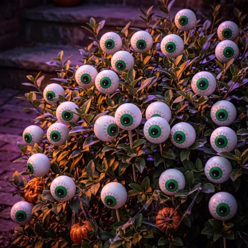 Soulchen 24 Pcs Horror Halloween Eyeball Centerpieces Set 1.57"
