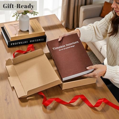 Decorative Books / Stackable Fake Books / Brown-beige-apricot / Set of 3