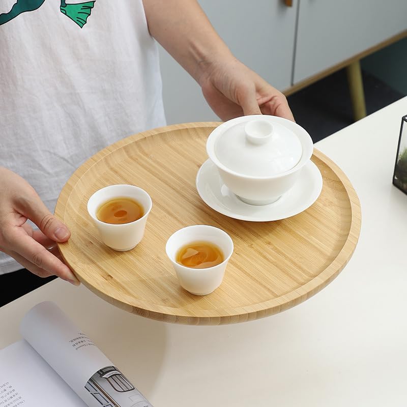 Wood Serving Tray / 13.8 / 13.8 Inch