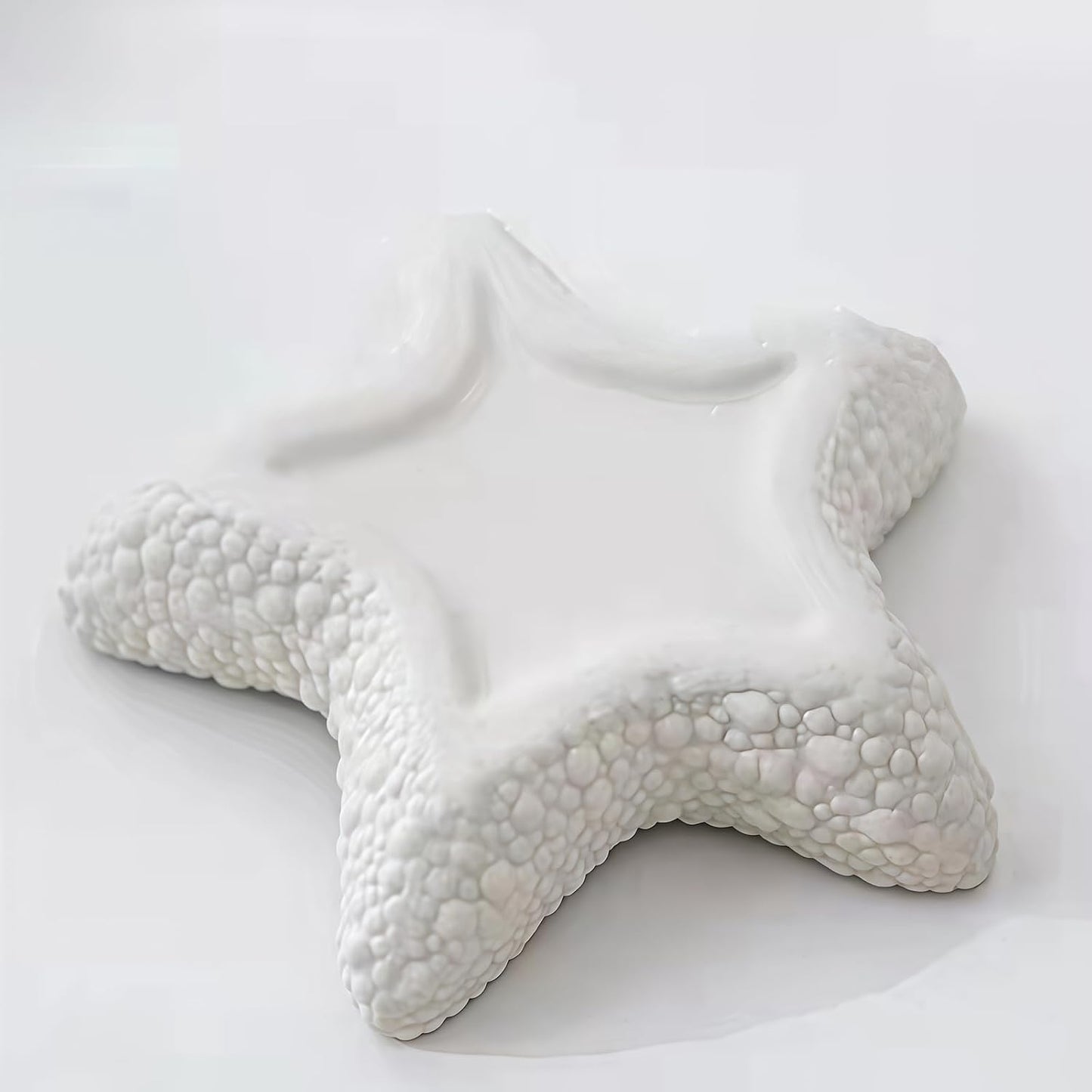Starfish Jewelry Dish Ceramic Holder Ring Trinket Tray / Sea Blue -starfish