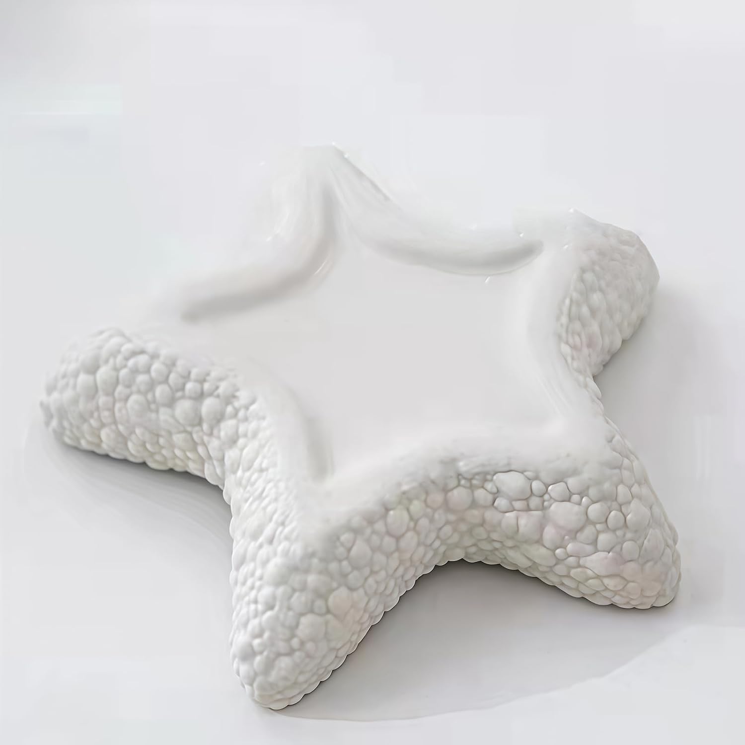 Starfish Jewelry Dish Ceramic Holder Ring Trinket Tray / Sea Blue -starfish