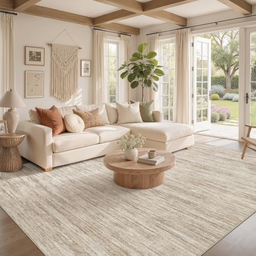 Nakagishi Boho 5x7 Area Rug Living Room Rugs Machine Washable Dark Brown