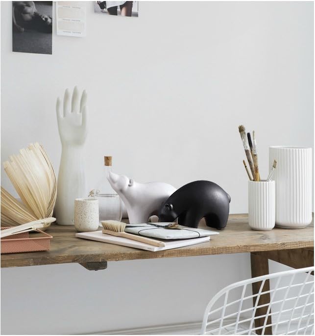 Modern Ceramic Bear Figurines / Middle / Black / Set of 2